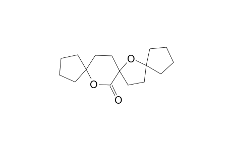 Trispiro[cyclopentane-1,2'-tetrahydrofuran-5',3"-tetrahydro-2H-pyran-2-on)-6",1"'-cyclocyclopentane]