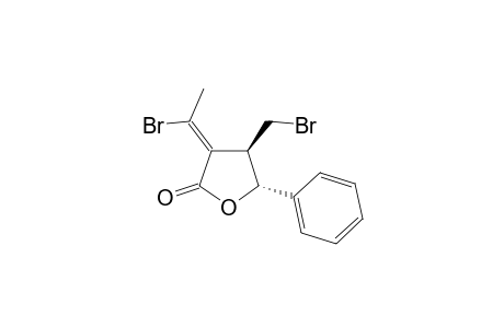 3-(E)-Bromoethylidene-4R-bromomethyl-5R-phenyl-.gamma.-butyrolactone
