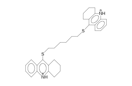 1,6-Bis(1,2,3,4-tetrahydro-9-acridiniothio)-hexane dication