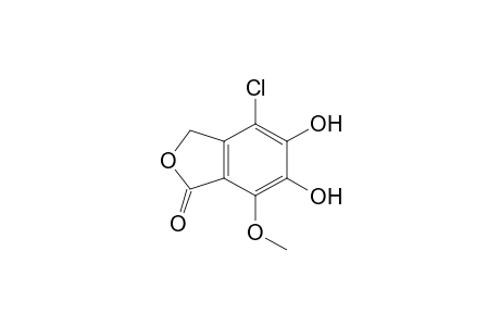 4-Chloro-1,3-dihydro-5,6-dihydroxy-7-methoxyisobenzofuran-1-one