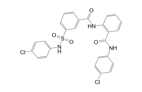 benzamide, N-(4-chlorophenyl)-2-[[3-[[(4-chlorophenyl)amino]sulfonyl]benzoyl]amino]-