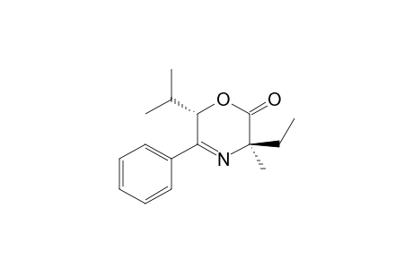 (3S,6R)/(3R,6S)-3-Ethyl-6-isopropyl-3-methyl-5-phenyl-3,6-dihydro-2H-1,4-oxazin-2-one