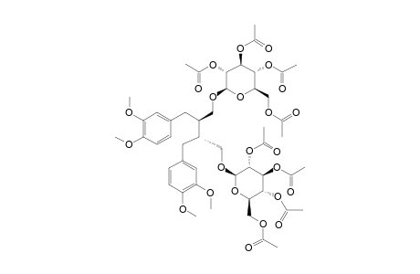 2,3-BIS-(3,4-DIMETHOXYBENZYL)-BUTANE-1,4-O-TETRA-ACETYL-GLUCOPYRANOSIDE