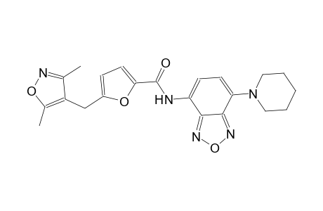 5-[(3,5-dimethyl-4-isoxazolyl)methyl]-N-[7-(1-piperidinyl)-2,1,3-benzoxadiazol-4-yl]-2-furamide