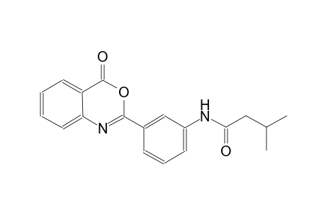 3-methyl-N-[3-(4-oxo-4H-3,1-benzoxazin-2-yl)phenyl]butanamide