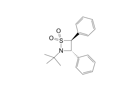 trans-2-t-Butyl-3,4-diphenyl-1,2-thiazetizine 1,1-dioxide