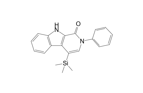 2-Phenyl-4-trimethylsilyl-2,9-dihydro-1H-.beta.-carbolin-1-one