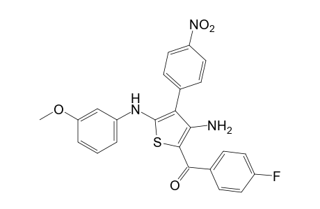 3-amino-5-(m-anisidino)-4-(p-nitrophenyl)-2-thienyl p-fluorophenyl ketone