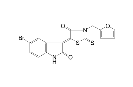 (5Z)-5-(5-bromanyl-2-oxidanylidene-1H-indol-3-ylidene)-3-(furan-2-ylmethyl)-2-sulfanylidene-1,3-thiazolidin-4-one