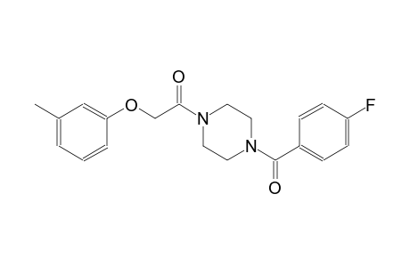 piperazine, 1-(4-fluorobenzoyl)-4-[(3-methylphenoxy)acetyl]-