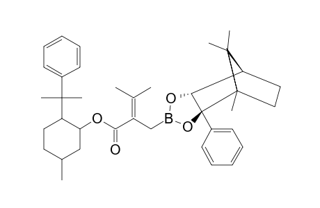 (-)-8-PHENYLMETHYL-2-[(1R,2R,6R,7S)-(1,10,10-TRIMETHYL-2-PHENYL-3,5-DIOXA-4-BORATRICYCLO-[5.2.1.0(2,6)]-DEC-4-YL)-METHYL]-3-METHYLBUT-2-ENOATE