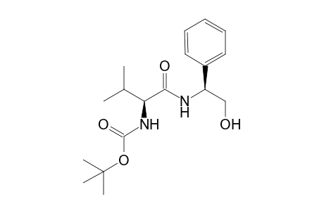 tert-Butyl (S)-1-((S)-2-hydroxy-1-phenylethylamino)-3-methyl-1-oxobutan-2-ylcarbamate