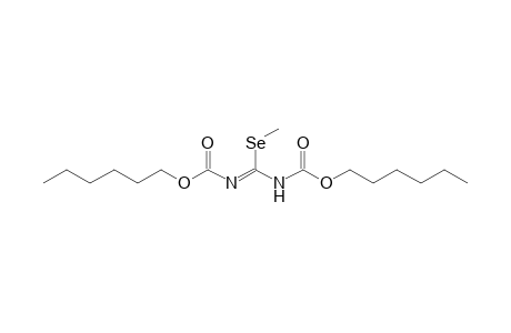 Methyl N,N'-bis(hexyloxycarbonyl)imidoselenocarbamate