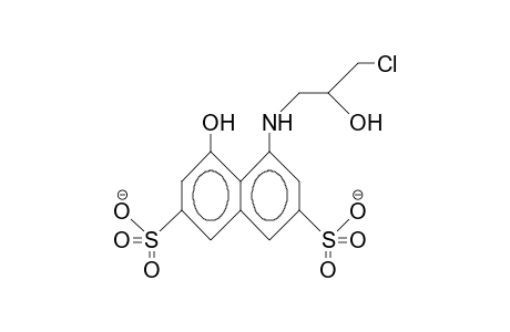 4-(3-Chloro-2-hydroxy-propylamino)-5-hydroxy-naphthalene-3,7-disulfonate dianion