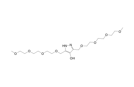 3,5-bis[2-[2-(2-methoxyethoxy)ethoxy]ethoxymethyl]-1H-pyrazol-4-ol