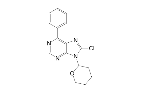 8-Chloro-6-phenyl-9-(tetrahydropyran-2-yl)purine
