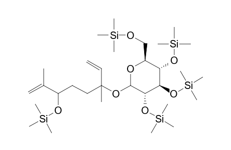 .beta.-[2',6'-dimethyl-3'-(trimethylsilyloxy)-1',7'-octadien-6'-yl]-D-glucopyranoside-tetrakis(trimethylsilyl)-ether