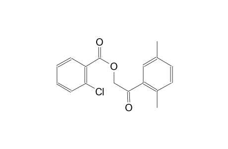 2-(2,5-dimethylphenyl)-2-oxoethyl 2-chlorobenzoate
