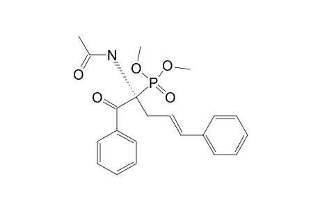 DIMETHYL-[1-(N-ACETYLAMINO)-2-OXO-2-PHENYL-1-[(E)-3-PHENYL-2-PROPENYL]-ETHYL]-PHOSPHONATE