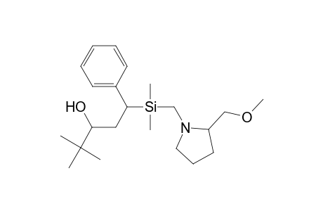 4,4-Dimethyl-1-phenyl-1-[(2-((methoxymethyl)pyrrolidin-1-yl)methyl)(dimethyl)silyl]pentane-3-ol