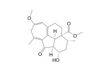 (1R,3S,3aS,10aR,10bS)-3-Hydroxy-7-m ethoxy-1,5-dimethyl-4-oxo-2,3,3a,4,6,9,10,10b-octahydro-1H-cyclohepta[bc]acenaphthylene-10a-carboxylic acid methyl ester