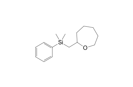 2-[(Phenyldimethylsilyl)methyl]-oxepane