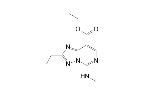 2-ethyl-5-(methylamino)-[1,2,4]triazolo[1,5-c]pyrimidine-8-carboxylic acid ethyl ester
