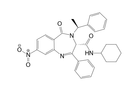 (3S)-N-Cyclohexyl-4-(1-(S)-methylbenzyl)-8-nitro-5-oxo-2-phenyl-4,5-dihydro-3Hbenzo[e][1,4]diazepine-3-carboxamide