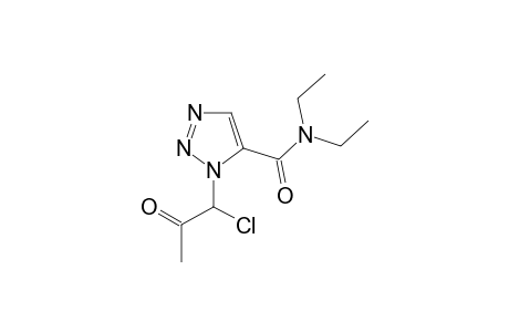 1-(1-chloro-2-oxopropyl)-N,N-diethyl-1H-1,2,3-triazole-5-carboxamide