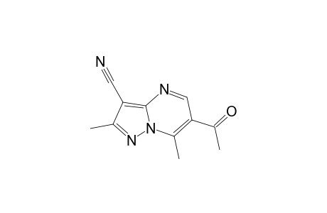 Pyrazolo[1,5-a]pyrimidine-3-carbonitrile, 6-acetyl-2,7-dimethyl-