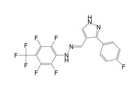 1H-pyrazole-4-carboxaldehyde, 3-(4-fluorophenyl)-, [2,3,5,6-tetrafluoro-4-(trifluoromethyl)phenyl]hydrazone
