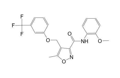 N-(2-methoxyphenyl)-5-methyl-4-{[3-(trifluoromethyl)phenoxy]methyl}-3-isoxazolecarboxamide