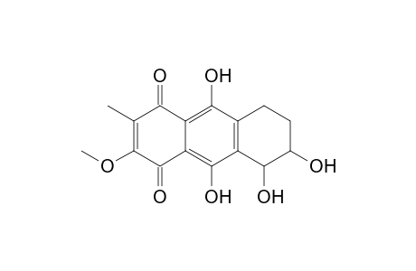 (3RS,8RS)-3,4,9,10-Tetrahydroxy-6-methoxy-7-methyl-1,2,3,4-tetrahydro-5,8-anthraquinone