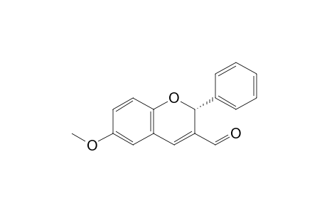 (R)-2-Phenyl-6-methoxy-2H-chromene-3-carbaldehyde