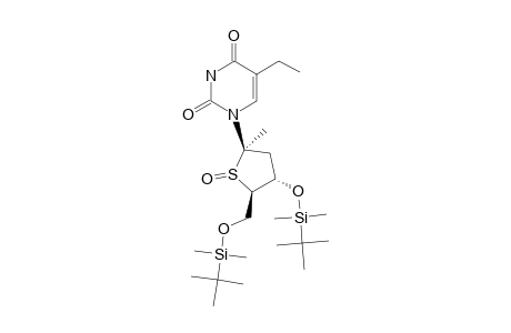 3',5'-DI-O-(TERT.-BUTYLDIMETHYLSILYL)-2'-DEOXY-5-ETHYL-1'-METHYL-4'-THIO-BETA-URIDINE-(R)-SULFOXIDE