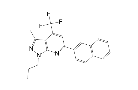 1H-pyrazolo[3,4-b]pyridine, 3-methyl-6-(2-naphthalenyl)-1-propyl-4-(trifluoromethyl)-