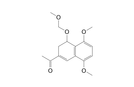 Ethanone, 1-[3,4-dihydro-5,8-dimethoxy-4-(methoxymethoxy)-2-naphthalenyl]-, (.+-.)-