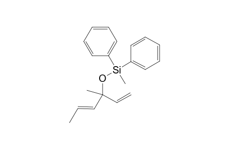 3-Methyl-3-(diphenylmethylsilyloxy)hex-2,5-ene