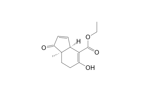 1H-Indene-4-carboxylic acid, 3a,6,7,7a-tetrahydro-5-hydroxy-7a-methyl-1-oxo-, ethyl ester, cis-