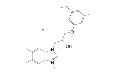 3H-benzimidazolium, 3-[3-(3-ethyl-5-methylphenoxy)-2-hydroxypropyl]-1,5,6-trimethyl-, iodide