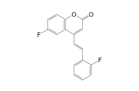4-(2-Fluorostyryl)-6-fluorocoumarin