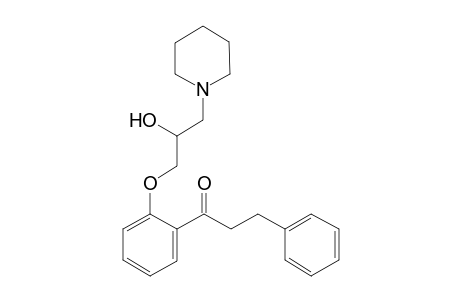 1-[2-(2-hydroxy-3-piperidin-1-ylpropoxy)phenyl]-3-phenylpropan-1-one
