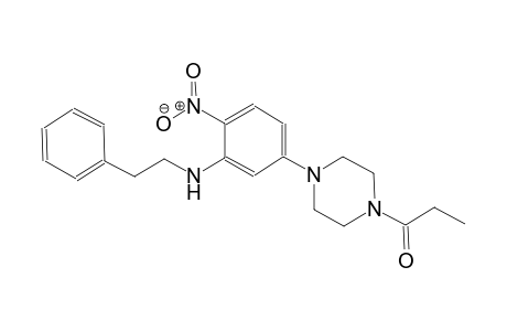 N-[2-nitro-5-(4-propionyl-1-piperazinyl)phenyl]-N-(2-phenylethyl)amine