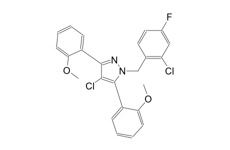 4-chloro-1-(2-chloro-4-fluorobenzyl)-3,5-bis(2-methoxyphenyl)-1H-pyrazole