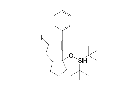 Di-tert-butyl-[2-(2-iodoethyl)-1-phenylethynylcyclopentyloxy]silane