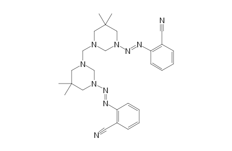 #7L;1-(5,5-DIMETHYL-3-[2-(ORTHO-CYANOPHENYL)-1-DIAZENYL]-HEXAHYDRO-1-PYRIMIDINYL-METHYL)-5,5-DIMETHYL-3-[2-(ORTHO-CYANOPHENYL)-1-DIAZENYL]-HEXAHYDROPYRI