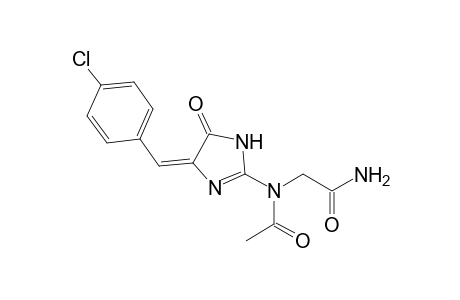 N-[acetyl]-N-[5'-(4"-Chlorobenzylidene)-4'-oxo-2'-imidazolinyl]-glycinamide