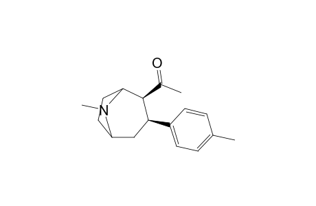 2.beta.-Acetyl-8-methyl-3.beta.-p-tolyl-8-azabicyclo[3.2.1]octane