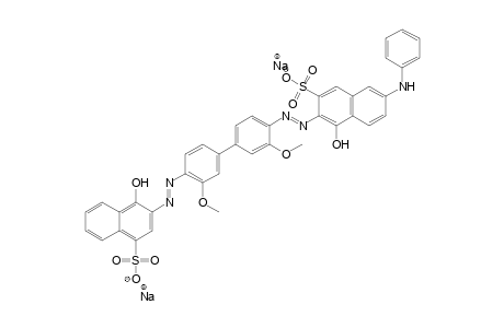 1-Naphthalenesulfonic acid, 4-hydroxy-3-[[4'-[[1-hydroxy-6-(phenylamino)-3-sulfo-2-naphthalenyl]azo]-3,3'-dimethoxy[1, 1'-biphenyl]-4-yl]azo]-, disodium salt
