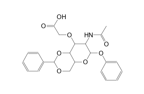 2-(((4aR,6S,7R,8R,8aS)-7-acetamido-6-phenoxy-2-phenylhexahydropyrano[3,2-d][1,3]dioxin-8-yl)oxy)acetic acid